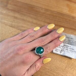 BP emerald green ring